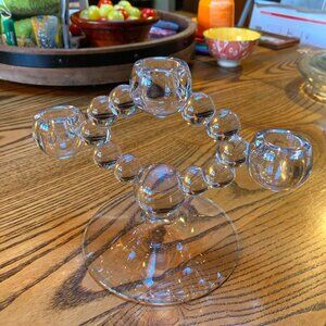 Vintage Imperial Candlewick 3 Light Candle Holder